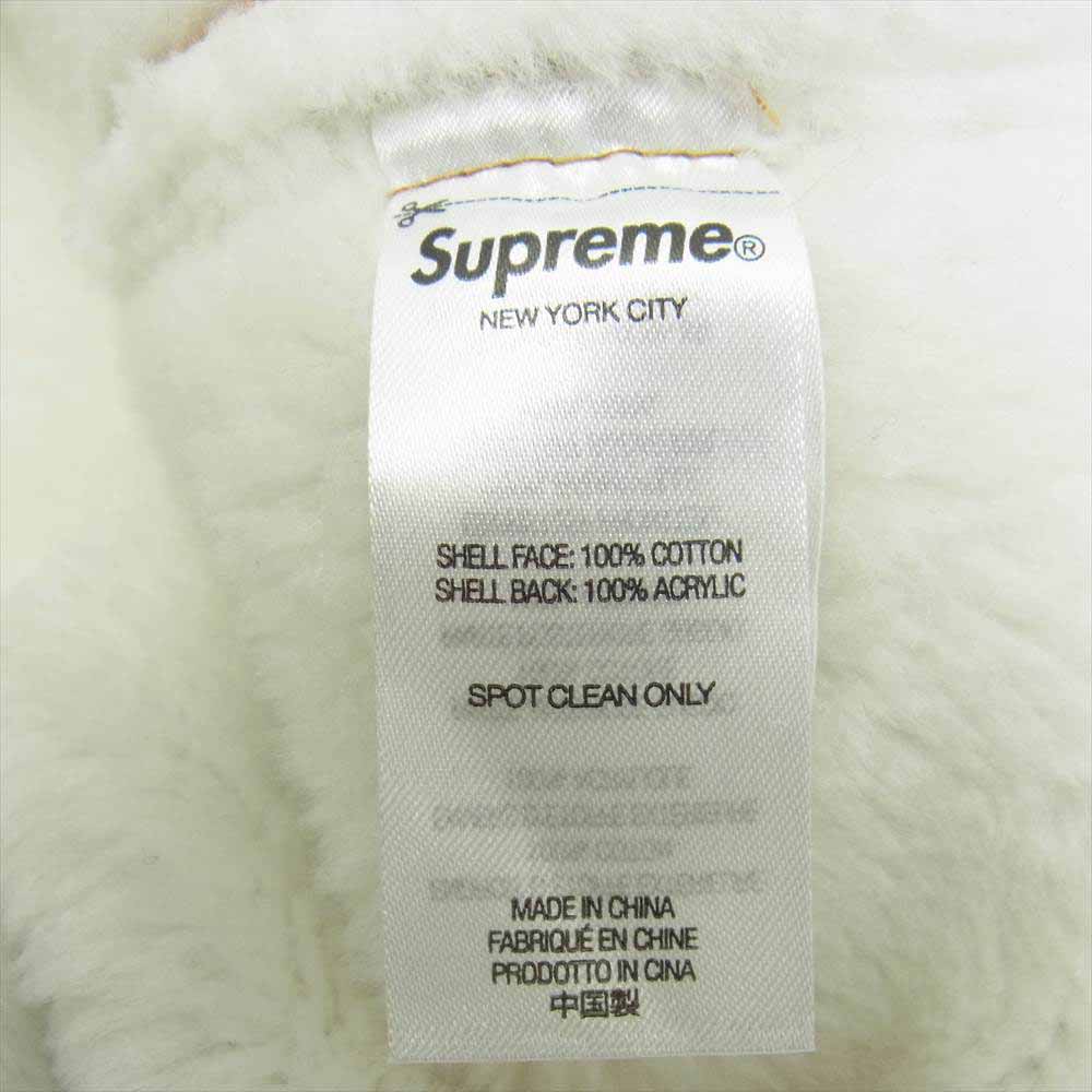 Supreme シュプリーム 21AW Faux Shearling Hooded Jacket フーデッド ジャケット ジップ パーカー ライトブラウン系 M【新古品】【未使用】【中古】