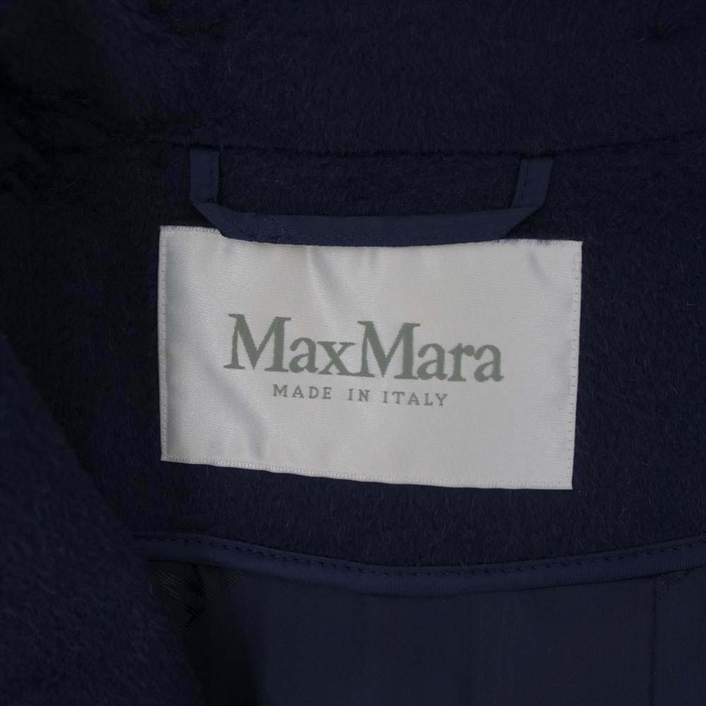 MAX MARA マックスマーラ 国内正規品 白タグ 101614730 MANUERA マニュエラ アイコン コート ピュアキャメル100％ マヌエラ ネイビー系 タグ参照【美品】【中古】