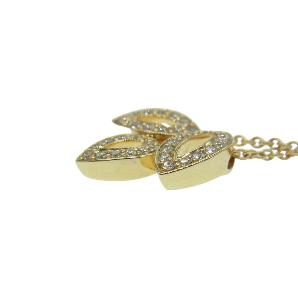 HARRY WINSTON ハリーウィンストン 正規店保証書付属 PEDYSMIMLC 544787 リリークラスター ミニ ペンダント ゴールド系【極上美品】【中古】