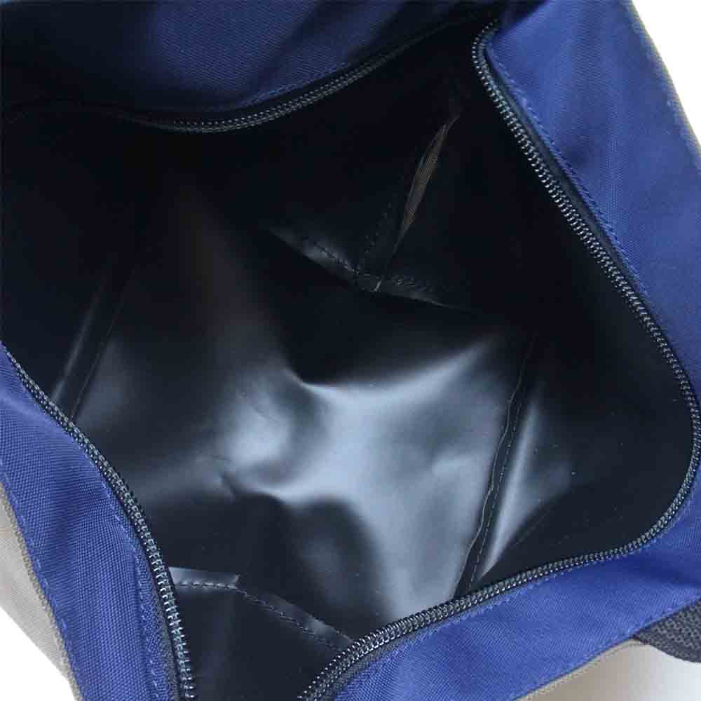 Herve Chapelier エルベ・シャプリエ 901N コーデュラ 舟型 トート バッグ トープ×ブルーニュイ S【中古】