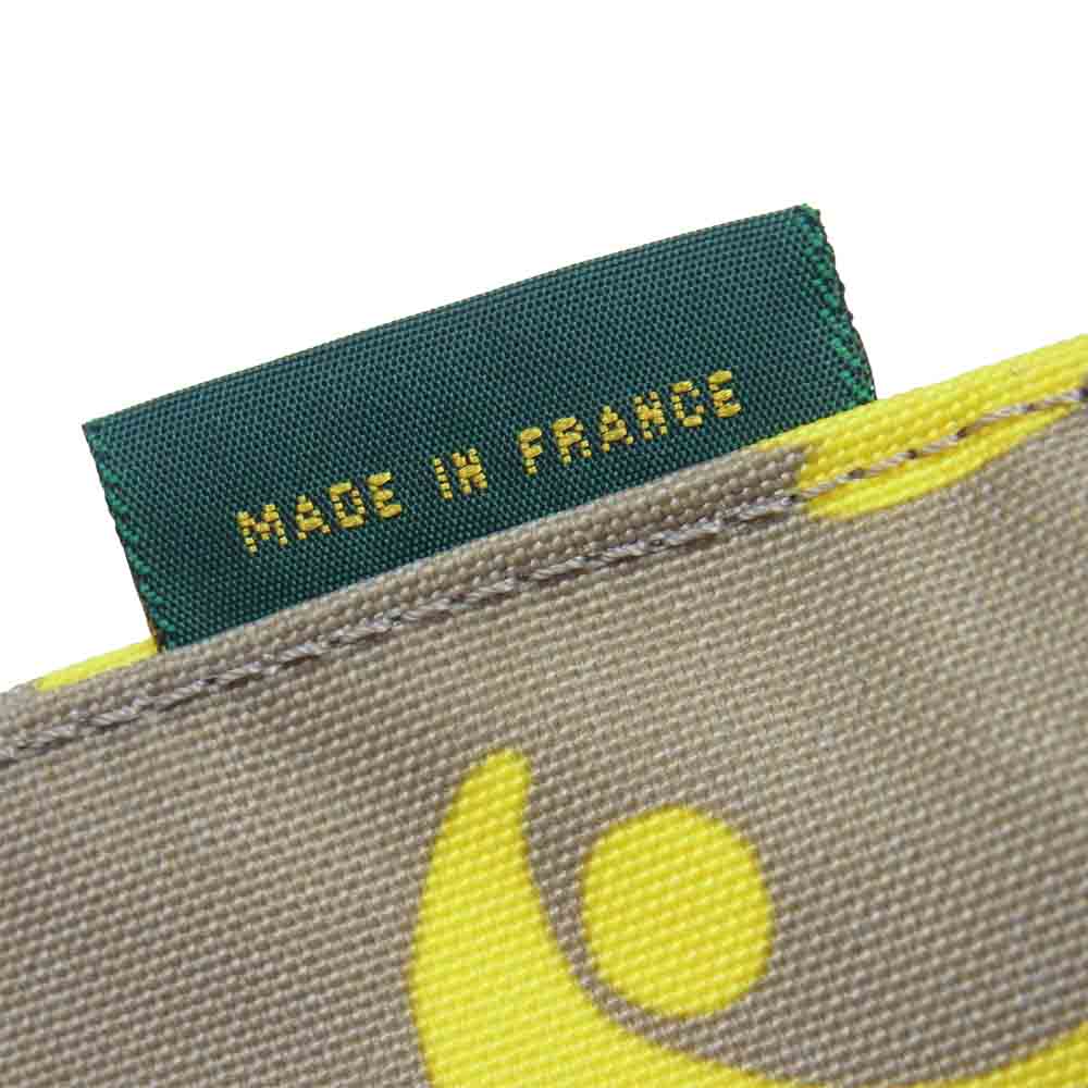 Herve Chapelier エルベ・シャプリエ 902F フラット ポーチ アラベスクゴールド グレー系 M【美品】【中古】