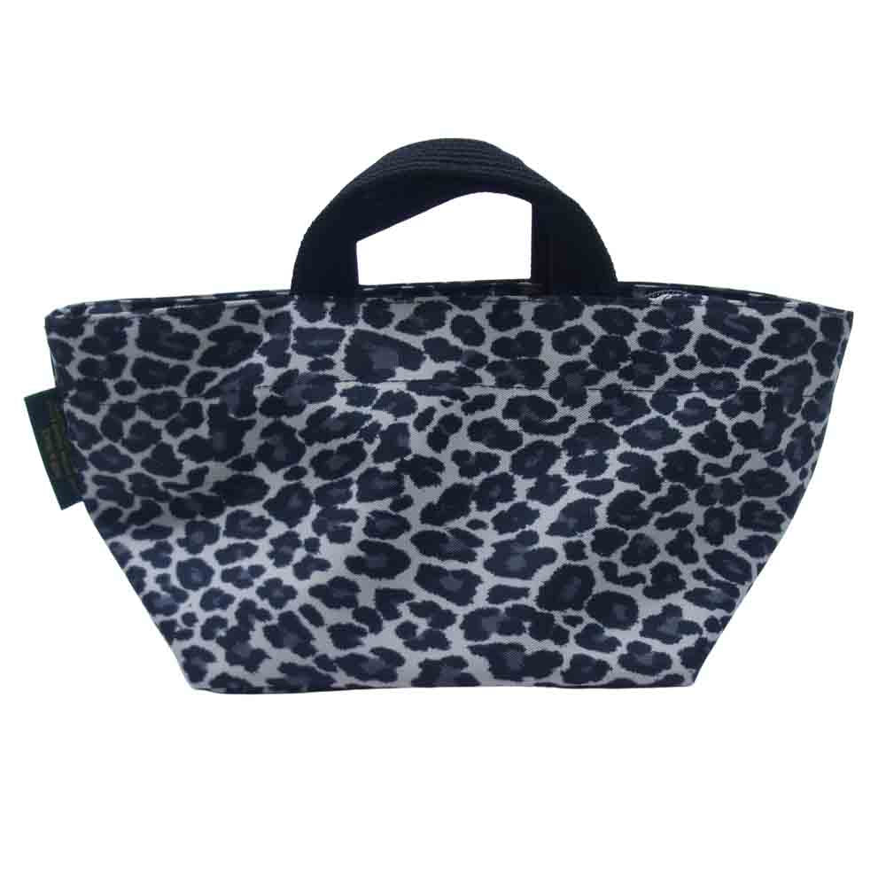 Herve Chapelier エルベ・シャプリエ 901F コーデュラ 舟型 トート バッグ レオパード ブラック系 S【美品】【中古】