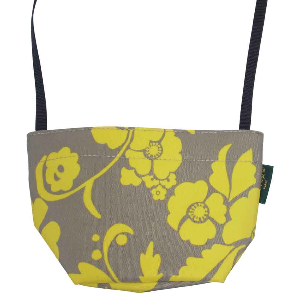 Herve Chapelier エルベ・シャプリエ 2885F コーデュラ 舟型 ショルダー バッグ アラベスク マスティックゴールド グレー系 M【中古】