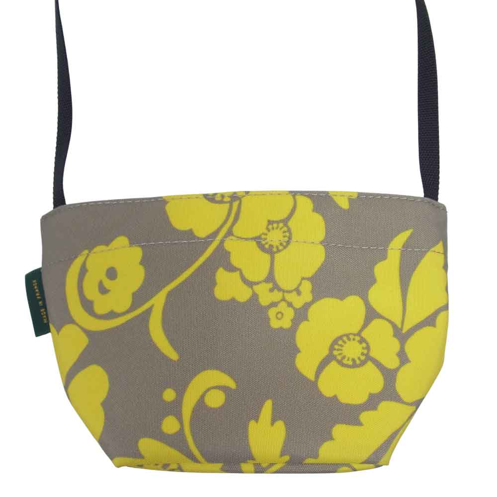 Herve Chapelier エルベ・シャプリエ 2885F コーデュラ 舟型 ショルダー バッグ アラベスク マスティックゴールド グレー系 M【中古】