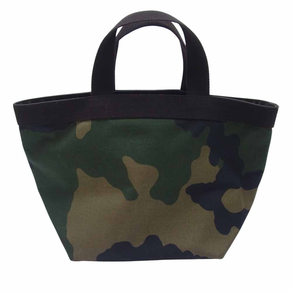 Herve Chapelier エルベ・シャプリエ 707C コーデュラ 舟型 トート バッグ 迷彩カモ グリーン系 M【中古】