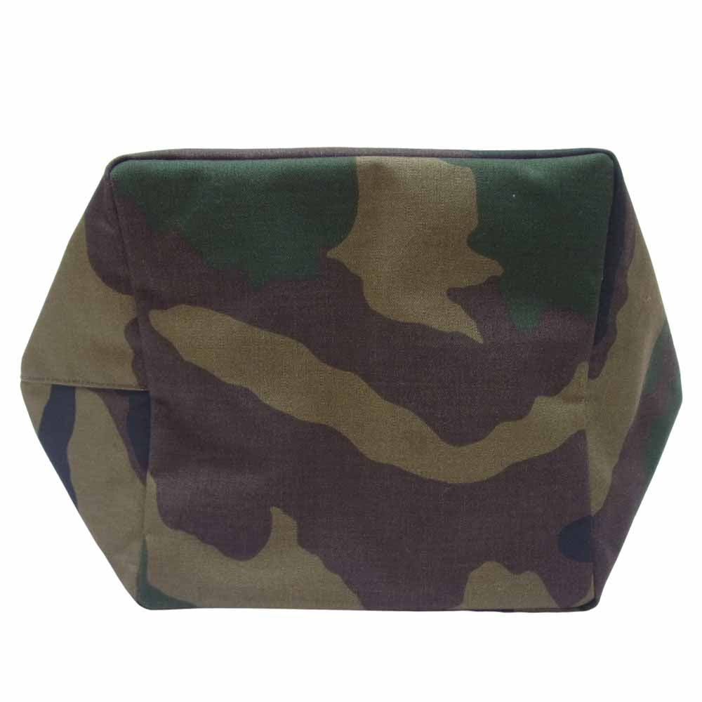 Herve Chapelier エルベ・シャプリエ 707C コーデュラ 舟型 トート バッグ 迷彩カモ グリーン系 M【中古】