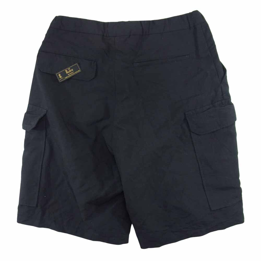 THE RERACS ザリラクス 16SS 16SS-REPT-072 × Ron Herman ロンハーマン モヘヤ混 カーゴショーツ ハーフ パンツ ブラック系 48【中古】