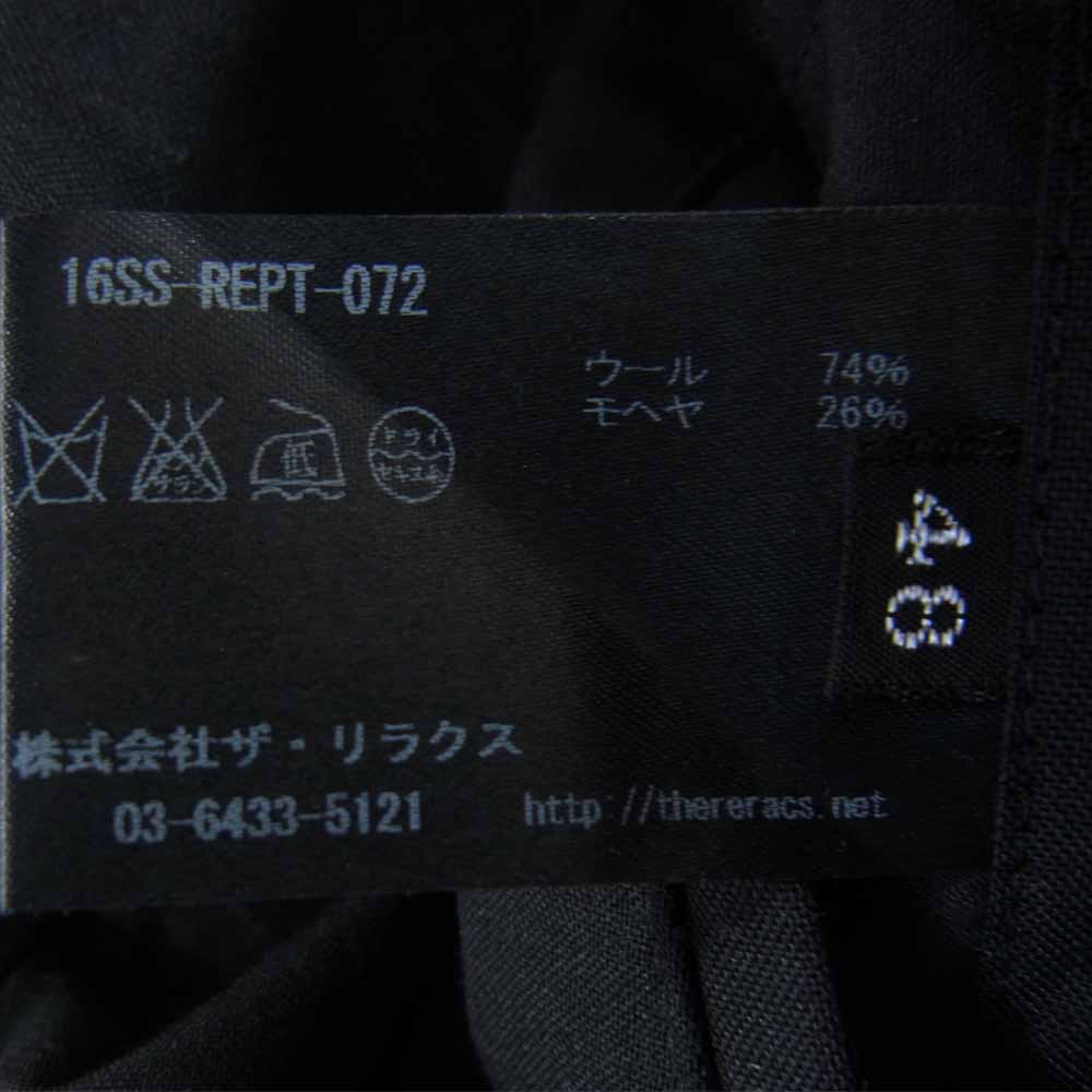 THE RERACS ザリラクス 16SS 16SS-REPT-072 × Ron Herman ロンハーマン モヘヤ混 カーゴショーツ ハーフ パンツ ブラック系 48【中古】
