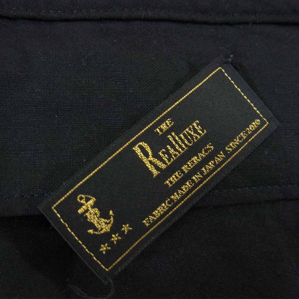 THE RERACS ザリラクス 16SS 16SS-REPT-072 × Ron Herman ロンハーマン モヘヤ混 カーゴショーツ ハーフ パンツ ブラック系 48【中古】