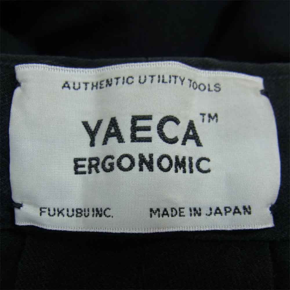 YAECA ヤエカ 14AW 14662 WIDE TAPERED PANTS ワイド テーパード パンツ ブラック系 M【中古】