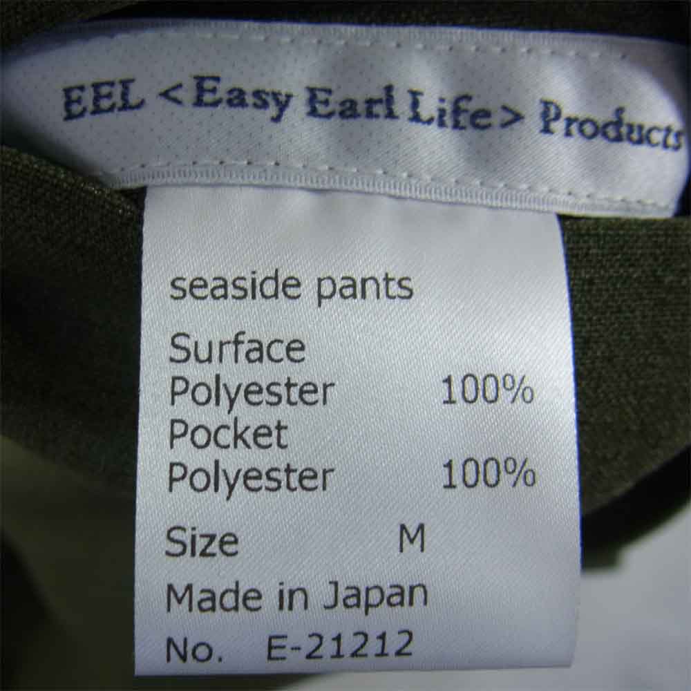 EEL イール SEASIDE PANTS シーサイド パンツ タック スラックス カーキ系 M【中古】