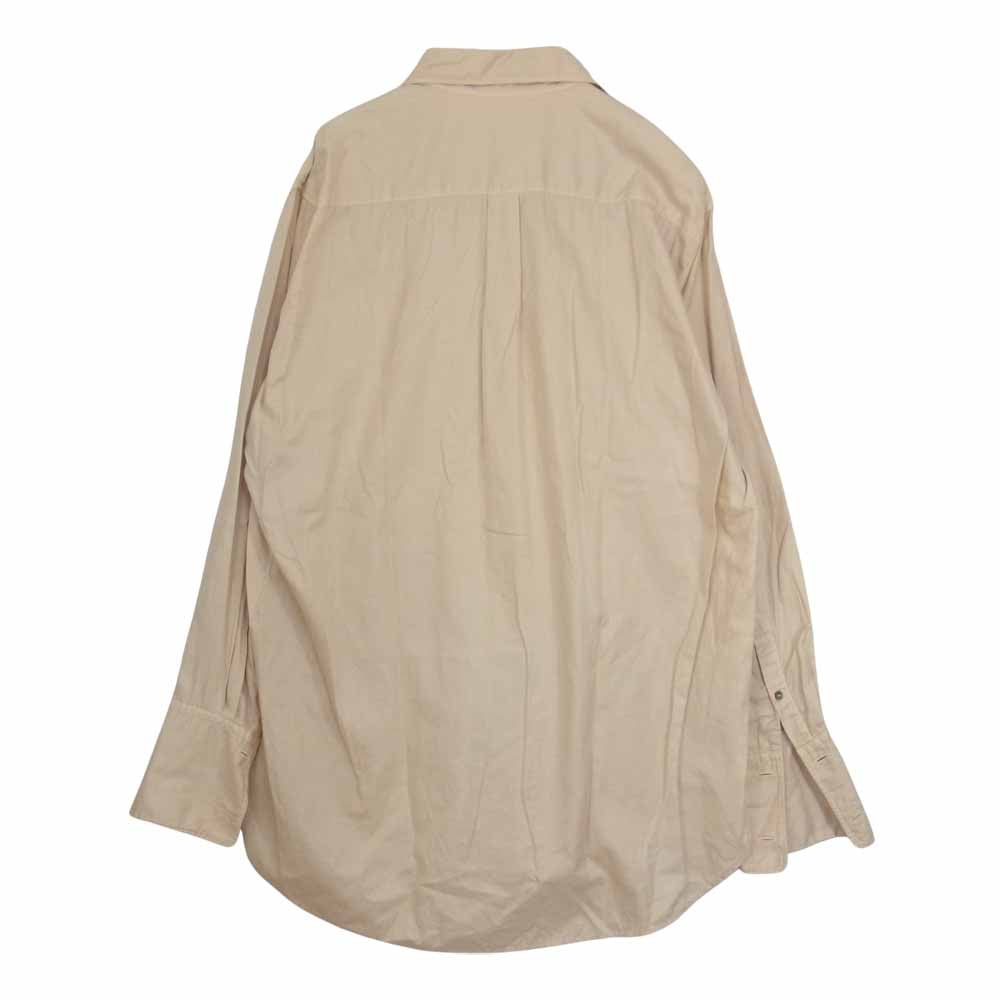 Yohji Yamamoto ヨウジヤマモト POUR HOMME プールオム ダブルカフス オーバーサイズ 長袖 シャツ ベージュ系 サイズ表記無【中古】