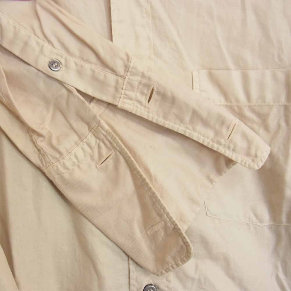 Yohji Yamamoto ヨウジヤマモト POUR HOMME プールオム ダブルカフス オーバーサイズ 長袖 シャツ ベージュ系 サイズ表記無【中古】