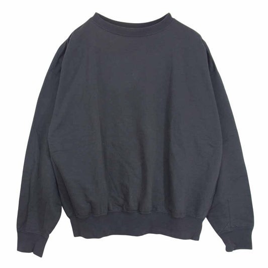 AURALEE オーラリー 17SS A7SP01NU SUPER HIGH GAUGE SWEAT BIG P/O スーパーハイゲージ ビッグ スウェット チャコール系 4【中古】