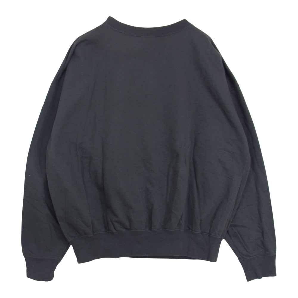 AURALEE オーラリー 17SS A7SP01NU SUPER HIGH GAUGE SWEAT BIG P/O スーパーハイゲージ ビッグ スウェット チャコール系 4【中古】
