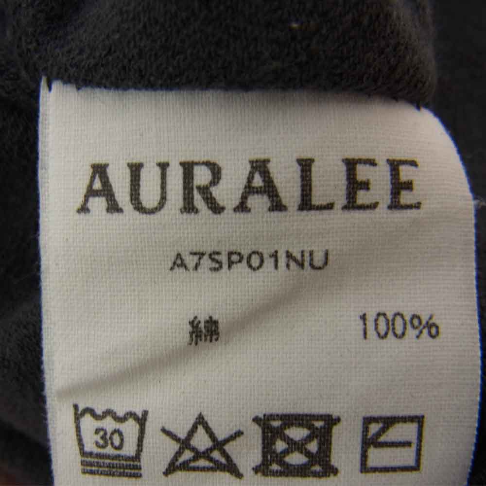 AURALEE オーラリー 17SS A7SP01NU SUPER HIGH GAUGE SWEAT BIG P/O スーパーハイゲージ ビッグ スウェット チャコール系 4【中古】