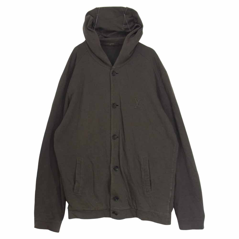 LOUIS VUITTON ルイ・ヴィトン ロゴ ボタン カーディガン パーカー ブラウン系 XL【中古】