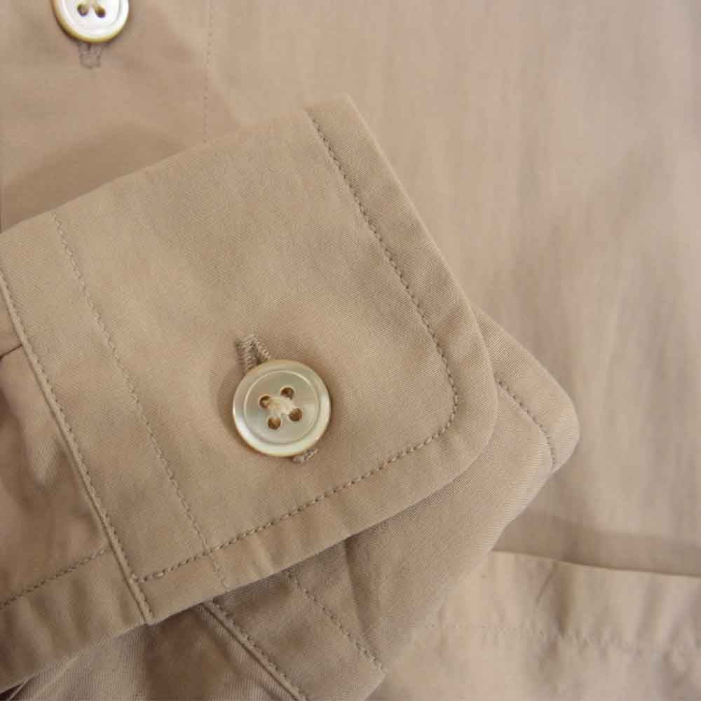 AURALEE オーラリー 19AW A9AS02TN WASHED FINX TWILL BIG SHIRTS ウォッシュドフィンクス ツイル ビッグ シャツ ベージュ系 3【中古】