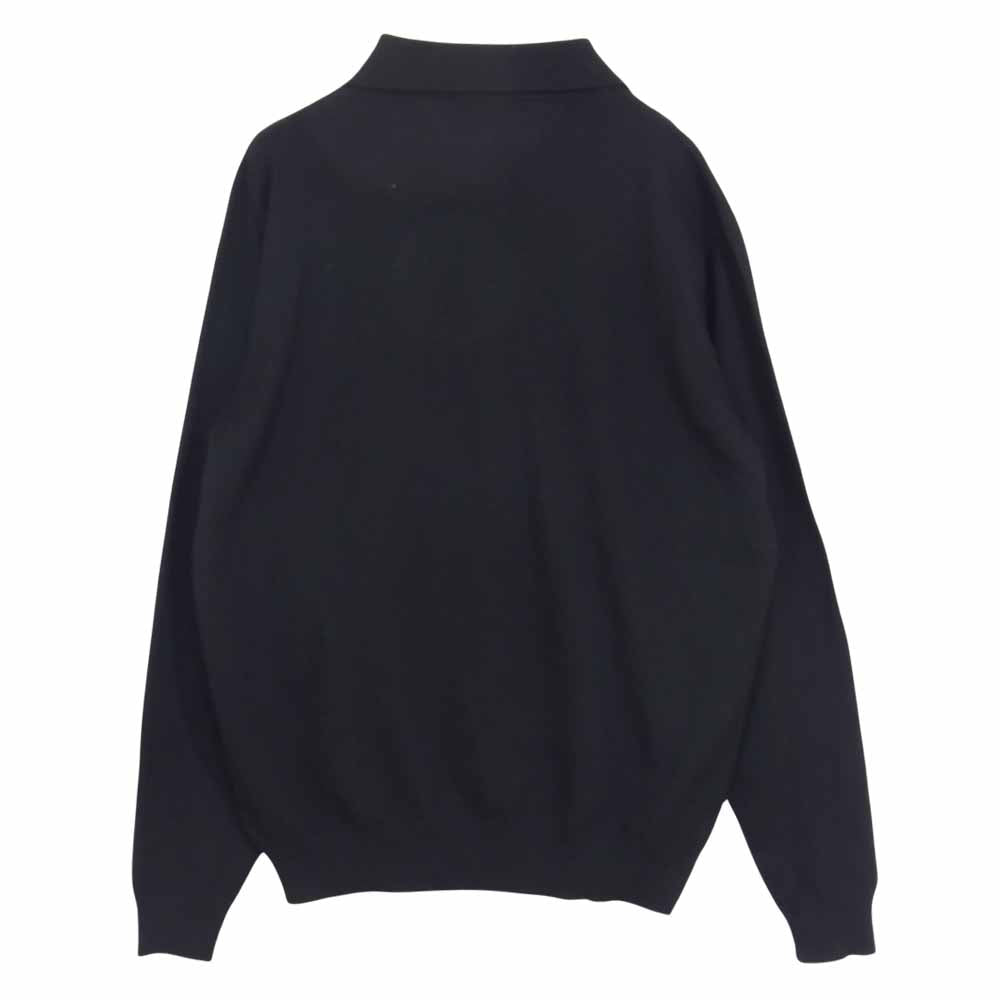 GUCCI グッチ 536-5358-1979 国内正規品 カシミヤ混 ニット ポロ セーター ブラック系 L【中古】