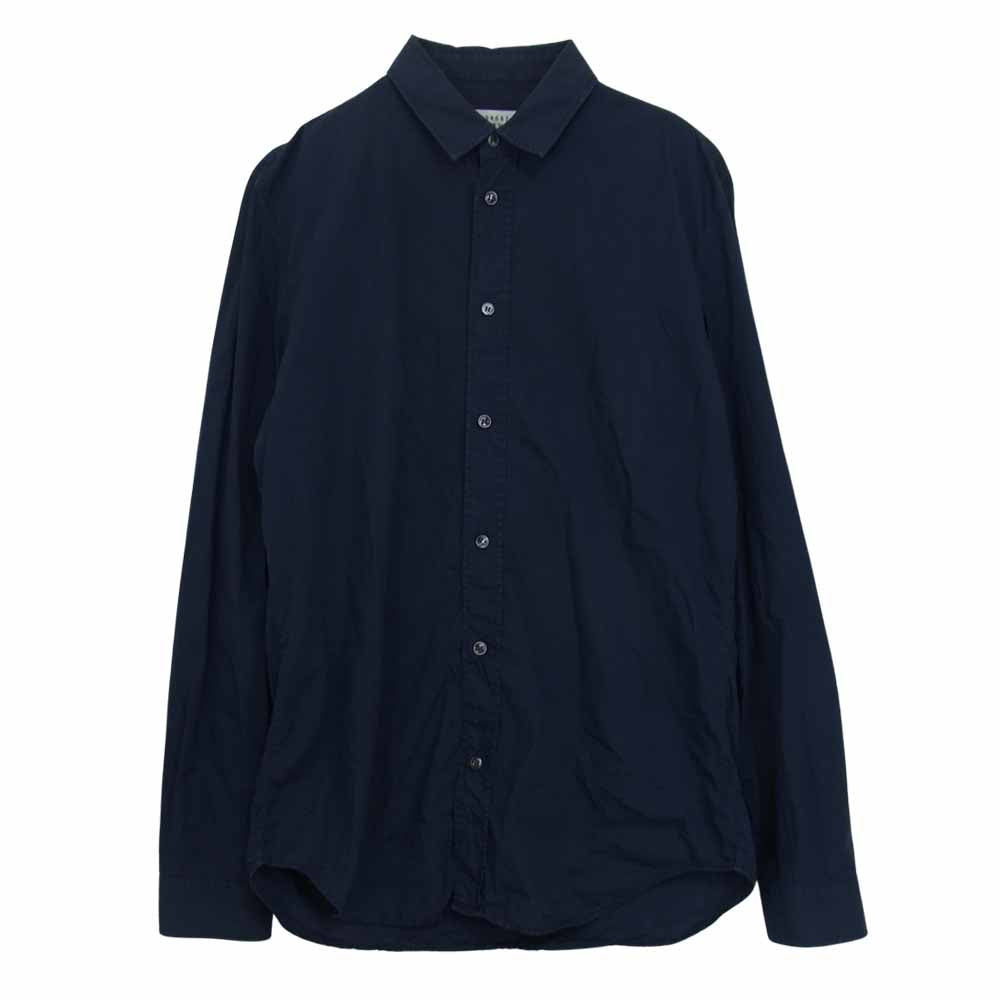 MAISON MARGIELA メゾンマルジェラ 16AW S50DL0292 S38778 10ライン レギュラーカラー 長袖 シャツ ネイビー系 40【中古】