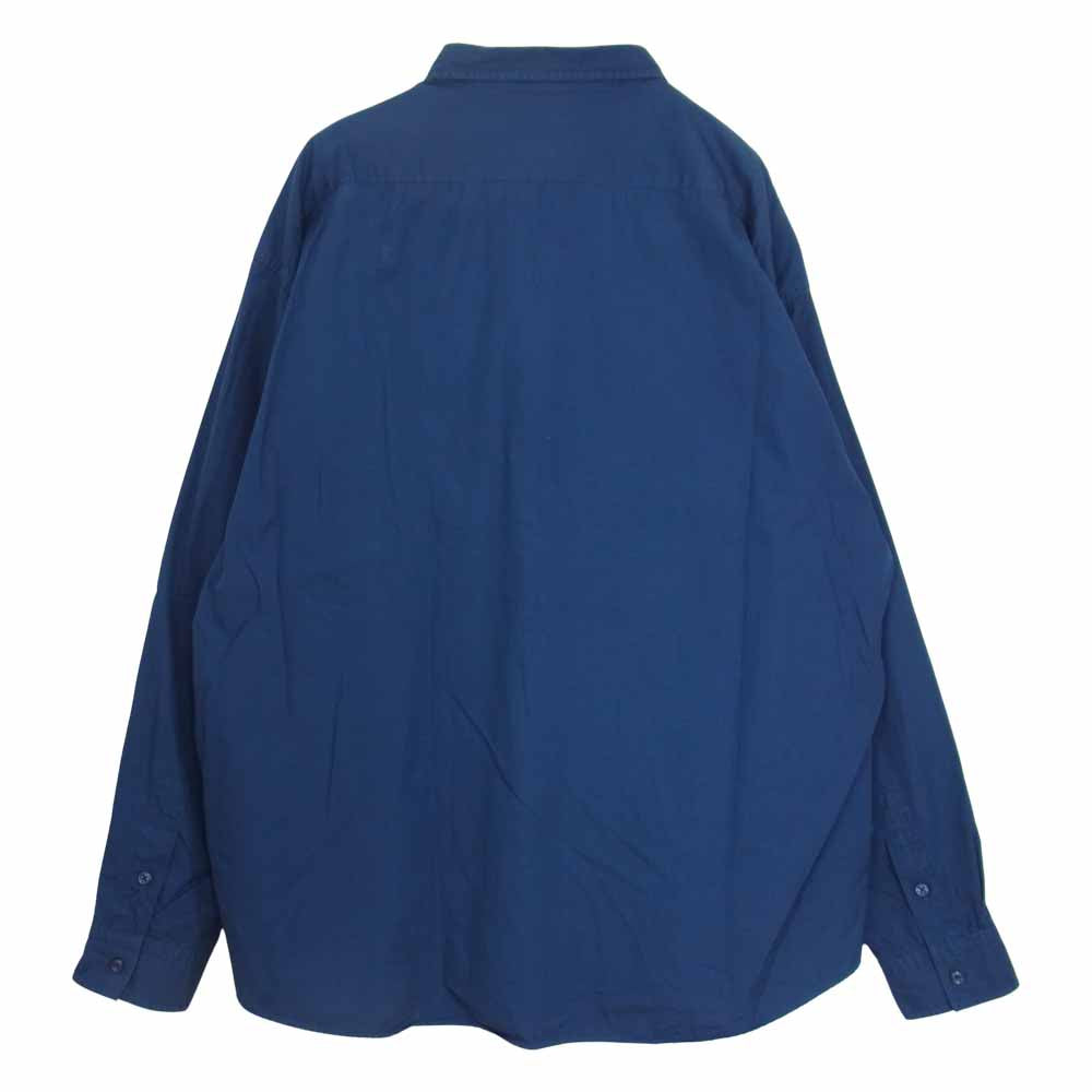 PORTER CLASSIC ポータークラシック ROLL UP SHIRT ロールアップ 長袖 シャツ ブルー系 XL【中古】