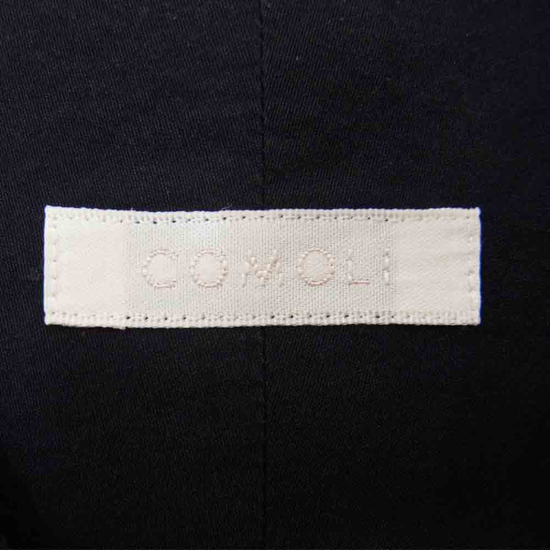 COMOLI コモリ 19AW Q03-02002 Band color shirt バンドカラー 長袖 シャツ ブラック系 3【中古】