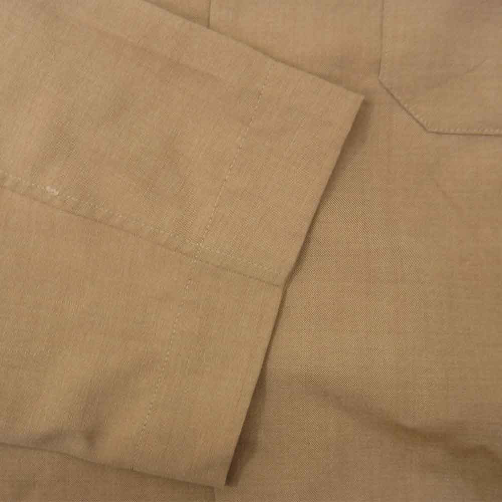 AURALEE オーラリー 18SS A8SB01WT WOOL SILK TROPICAL SHIRTS JACKET シルク混 トロピカル シャツ ジャケット ブラウン系 4【中古】