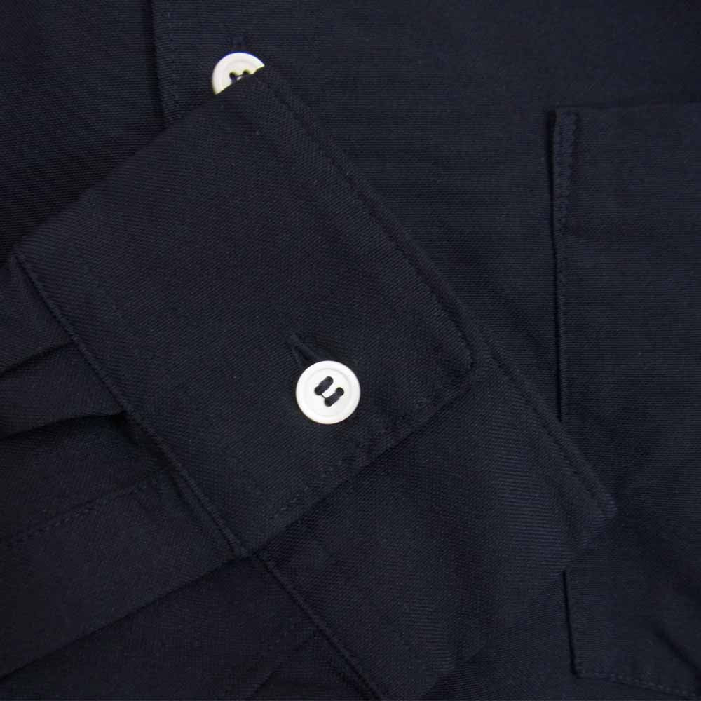 COMME des GARCONS コムデギャルソン HOMME PLUS 19SS PC-B028 オムプリュス ポリ製品加工 オックスフォード シャツ ネイビー系 S【中古】