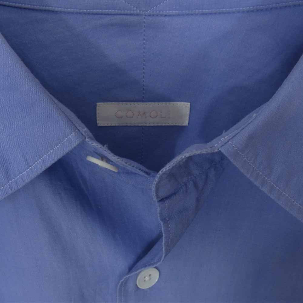COMOLI コモリ 20SS R01-02001 SHIRTS コモリシャツ ブルー系 3【中古