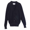 MAISON MARGIELA メゾンマルジェラ 15SS S30HA0801 S15237 14ライン レザーエルボーパッチ カーディガン ネイビー系 M【中古】