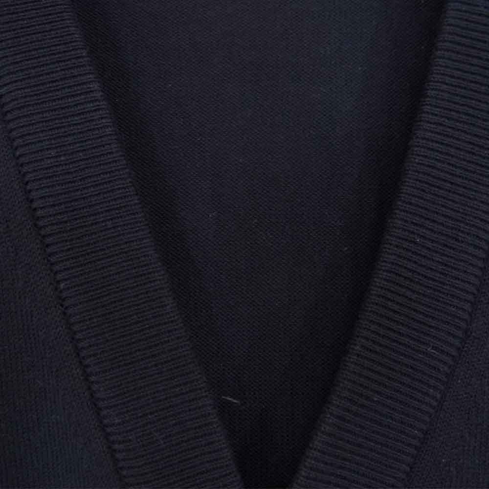 MAISON MARGIELA メゾンマルジェラ 15SS S30HA0801 S15237 14ライン レザーエルボーパッチ カーディガン ネイビー系 M【中古】