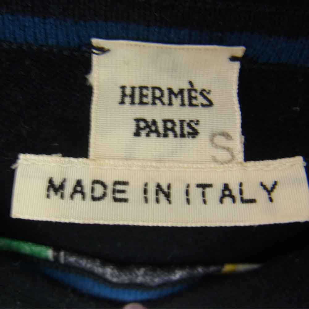 HERMES エルメス 国内正規品 カシミヤ混 ニット ポセーター ネイビー系 S【中古】