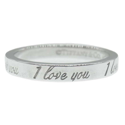 TIFFANY&Co. ティファニー I love you アイラブユー ノーツ リング シルバー系【中古】