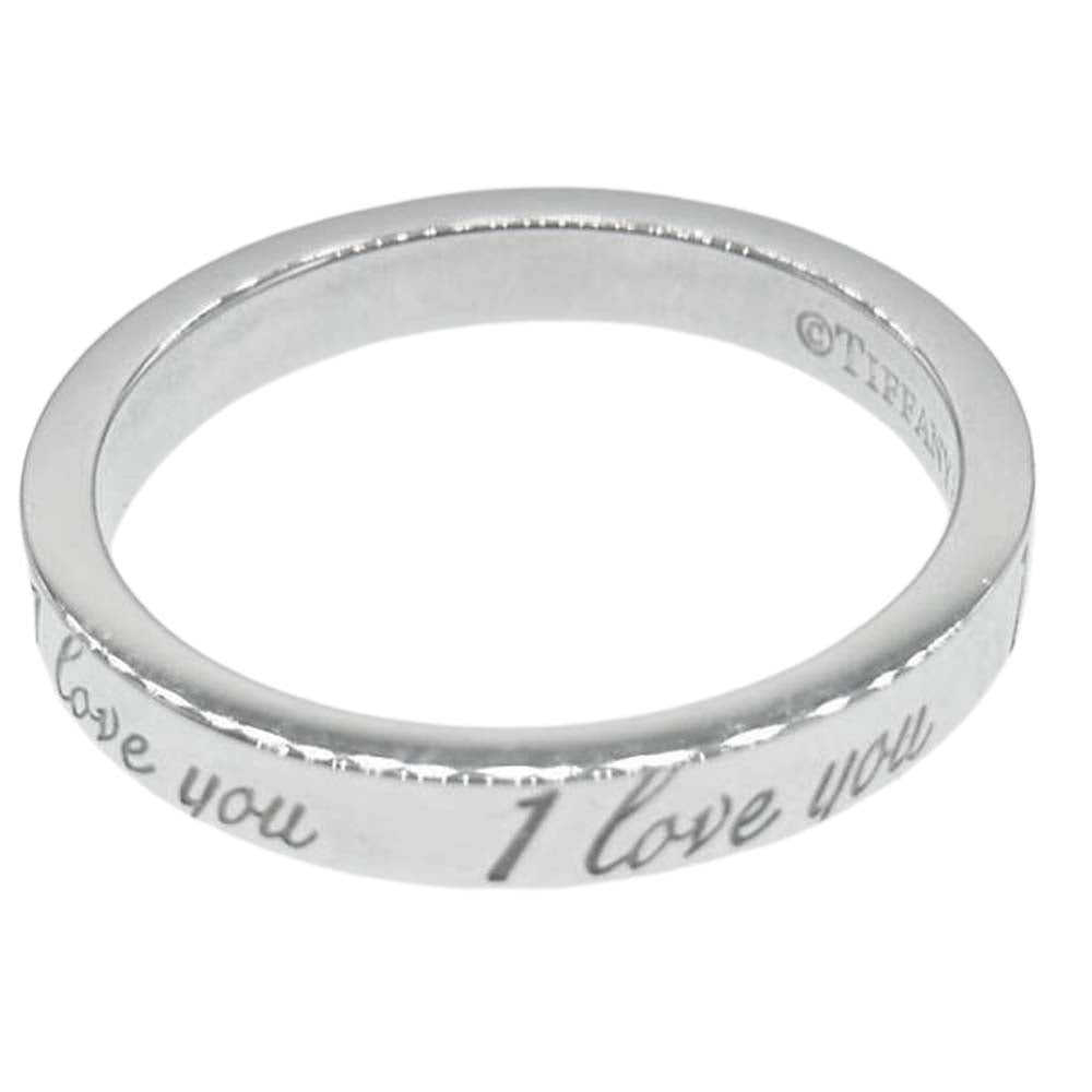 TIFFANY&Co. ティファニー I love you アイラブユー ノーツ リング シルバー系【中古】