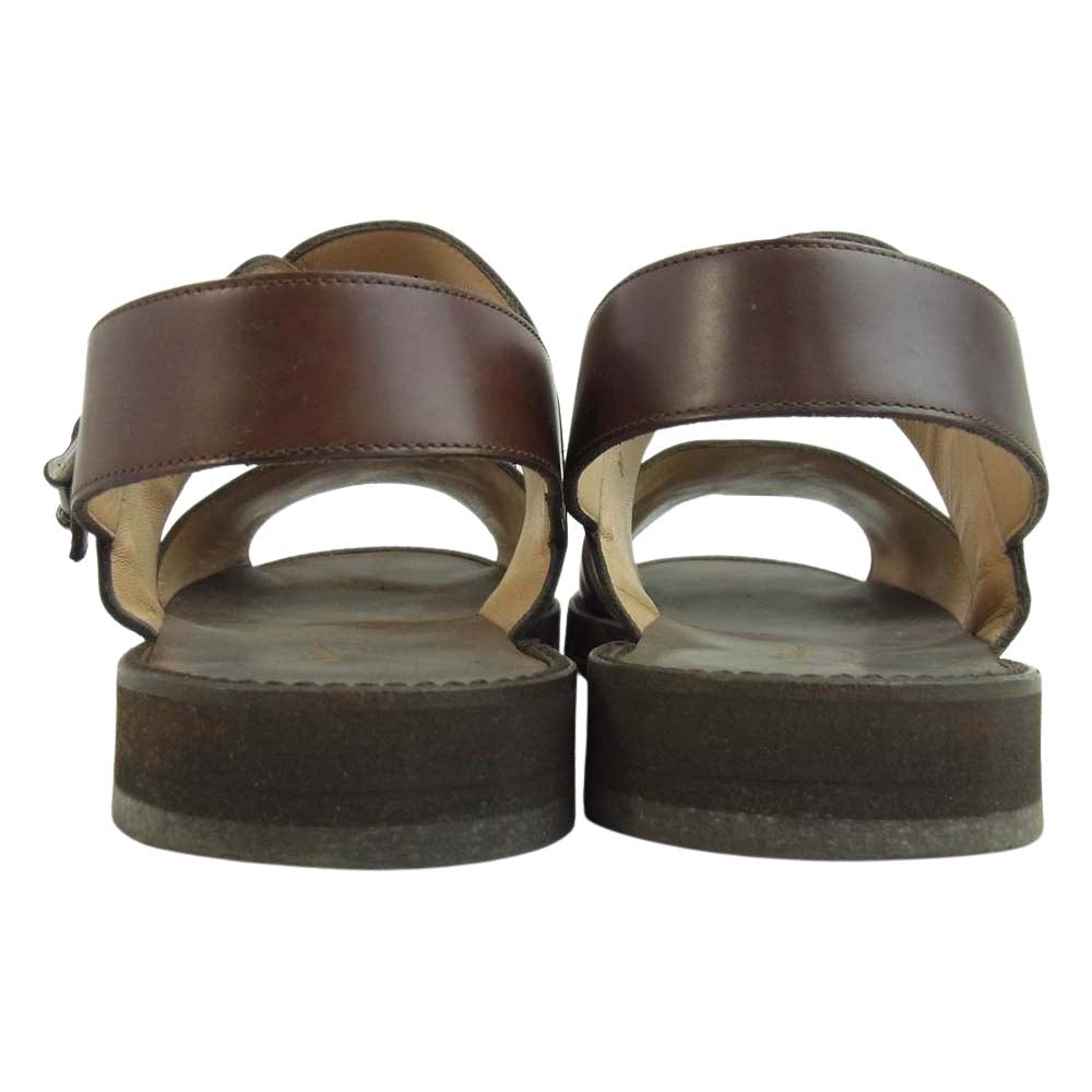 Salvatore Ferragamo サルヴァトーレフェラガモ 00683 TROPICAL トロピカル レザー サンダル ブラウン系 8.5 EE【中古】