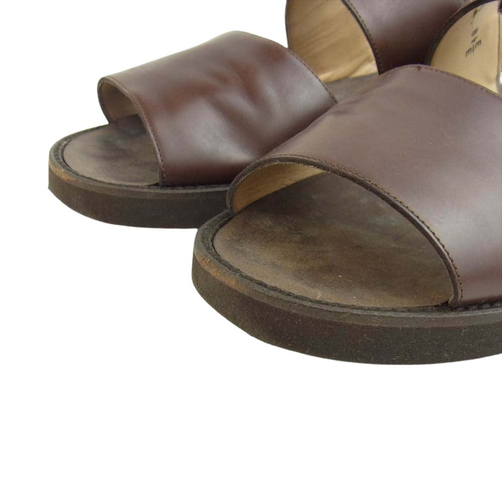 Salvatore Ferragamo サルヴァトーレフェラガモ 00683 TROPICAL トロピカル レザー サンダル ブラウン系 8.5 EE【中古】