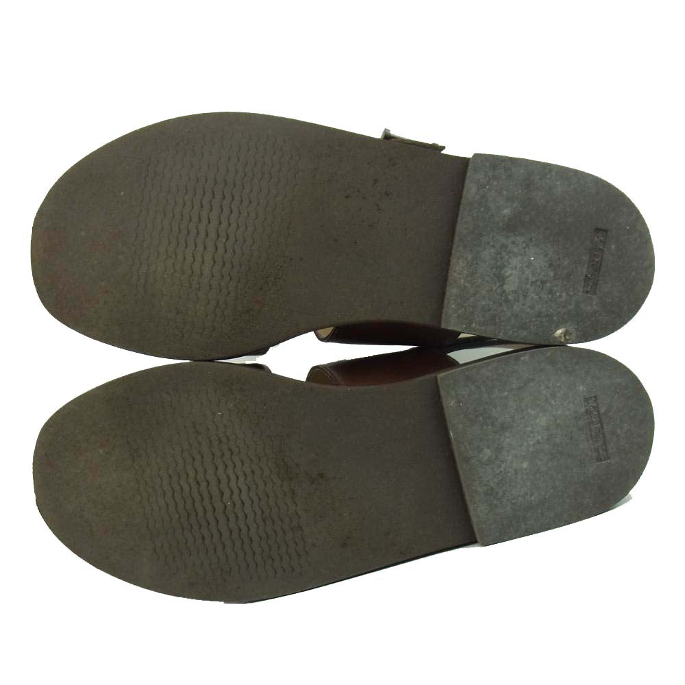 Salvatore Ferragamo サルヴァトーレフェラガモ 00683 TROPICAL トロピカル レザー サンダル ブラウン系 8.5 EE【中古】