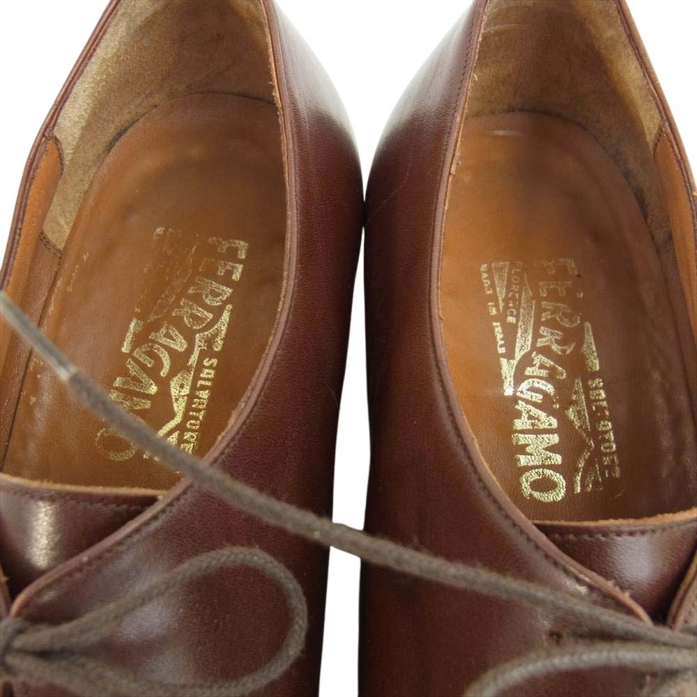 Salvatore Ferragamo サルヴァトーレフェラガモ 12844 WILCOX Uチップ シューズ ブラウン ブラウン系 9　2E【中古】