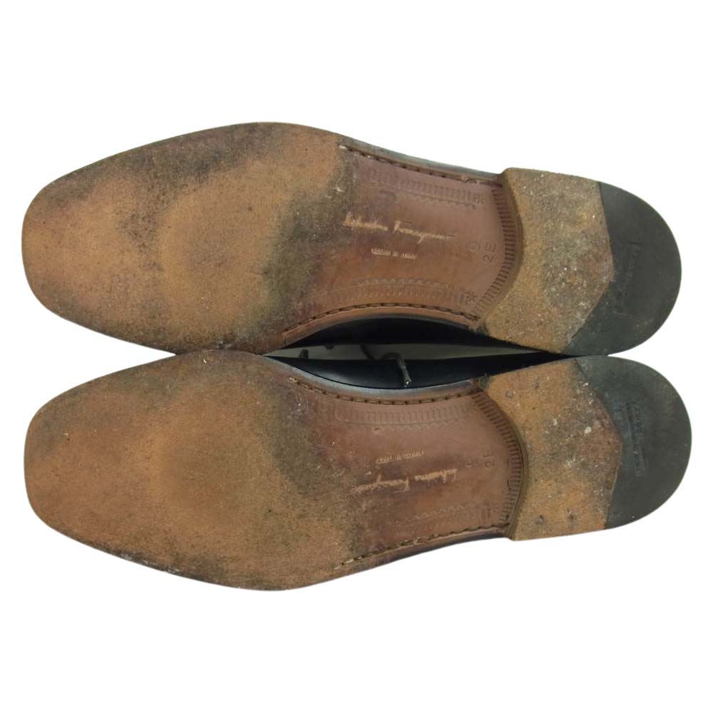 Salvatore Ferragamo サルヴァトーレフェラガモ 12844 WILCOX Uチップ シューズ ブラック ブラック系 9　2E【中古】