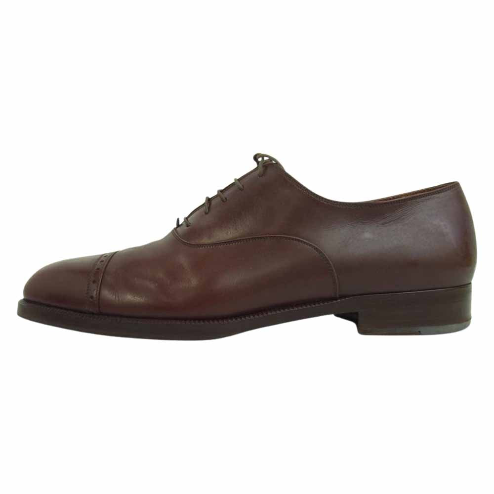 Salvatore Ferragamo サルヴァトーレフェラガモ 09555 ENZO パンチドキャップトゥ レースアップシューズ ブラウン系 9 2E【中古】