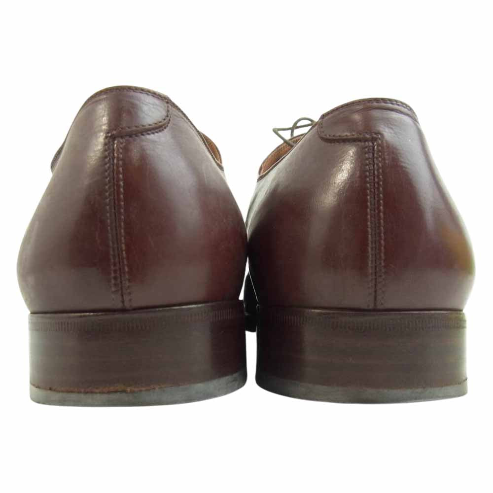 Salvatore Ferragamo サルヴァトーレフェラガモ 09555 ENZO パンチドキャップトゥ レースアップシューズ ブラウン系 9 2E【中古】