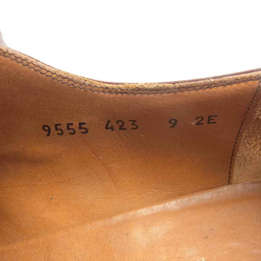 Salvatore Ferragamo サルヴァトーレフェラガモ 09555 ENZO パンチドキャップトゥ レースアップシューズ ブラウン系 9 2E【中古】
