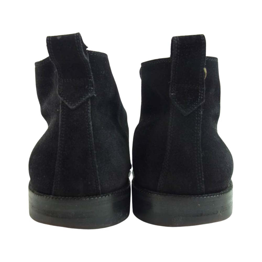 Salvatore Ferragamo サルヴァトーレフェラガモ 08296 ZEUS ゼウス スエード チャッカブーツ ブラック系 9　2E【中古】