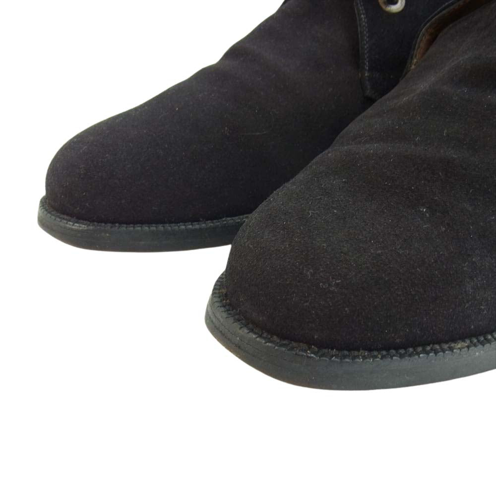 Salvatore Ferragamo サルヴァトーレフェラガモ 08296 ZEUS ゼウス スエード チャッカブーツ ブラック系 9　2E【中古】