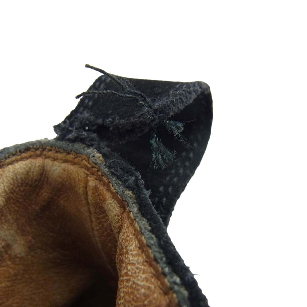 Salvatore Ferragamo サルヴァトーレフェラガモ 08296 ZEUS ゼウス スエード チャッカブーツ ブラック系 9　2E【中古】