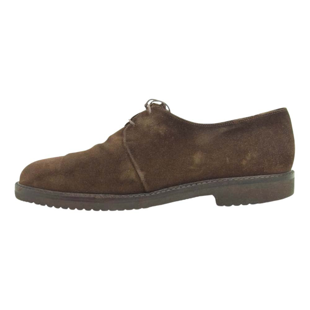 Salvatore Ferragamo サルヴァトーレフェラガモ 12449 DESERT デザート プレーントゥ スエード シューズ ダークブラウン系 9　2E【中古】