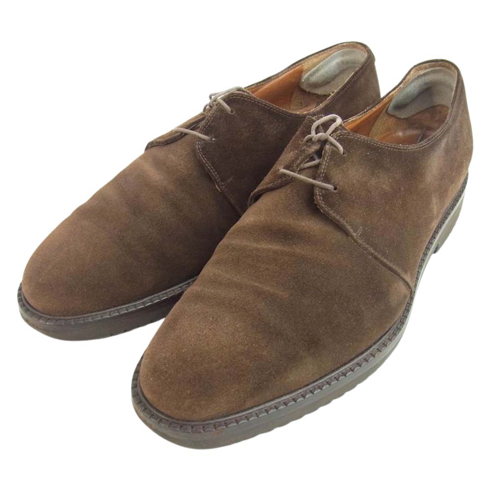 Salvatore Ferragamo サルヴァトーレフェラガモ 12449 DESERT デザート プレーントゥ スエード シューズ ダークブラウン系 9　2E【中古】