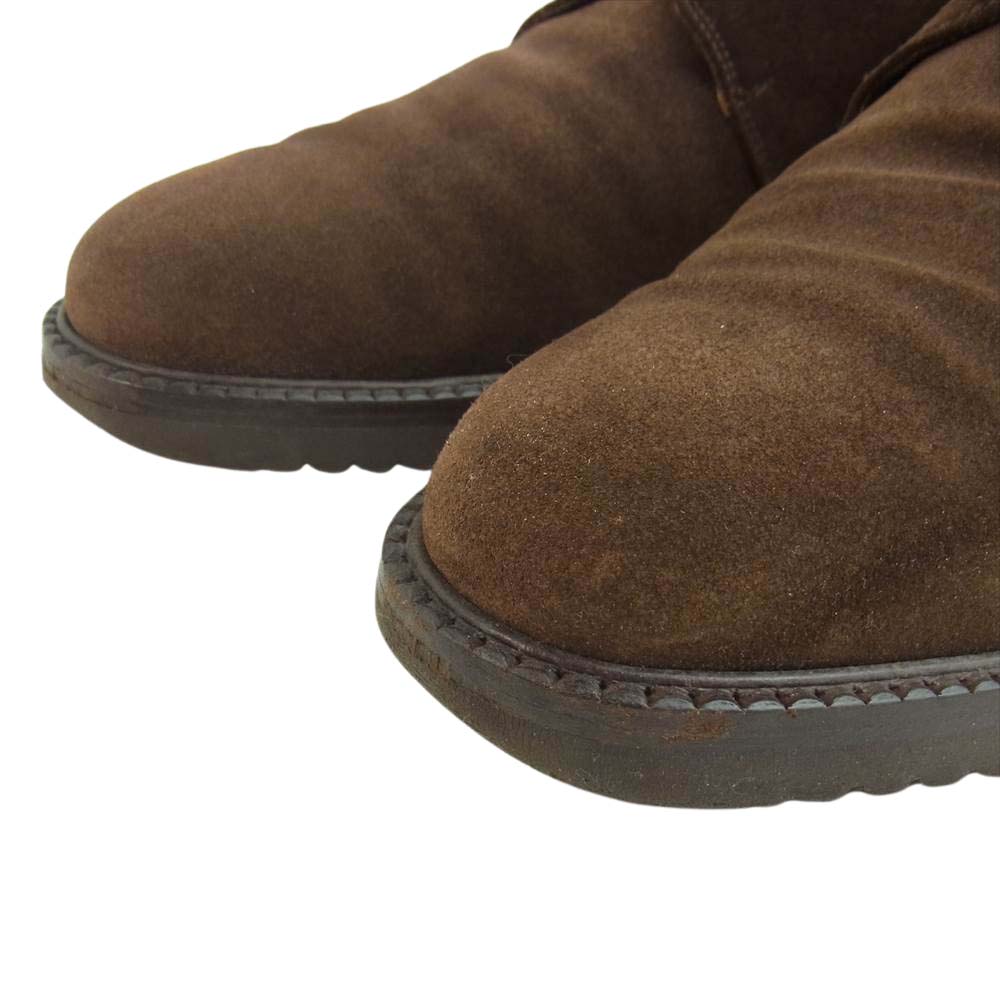Salvatore Ferragamo サルヴァトーレフェラガモ 12449 DESERT デザート プレーントゥ スエード シューズ ダークブラウン系 9　2E【中古】