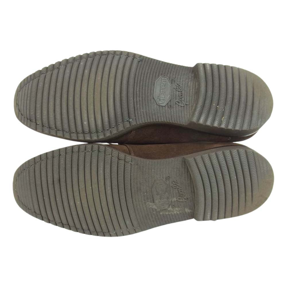 Salvatore Ferragamo サルヴァトーレフェラガモ 12449 DESERT デザート プレーントゥ スエード シューズ ダークブラウン系 9　2E【中古】