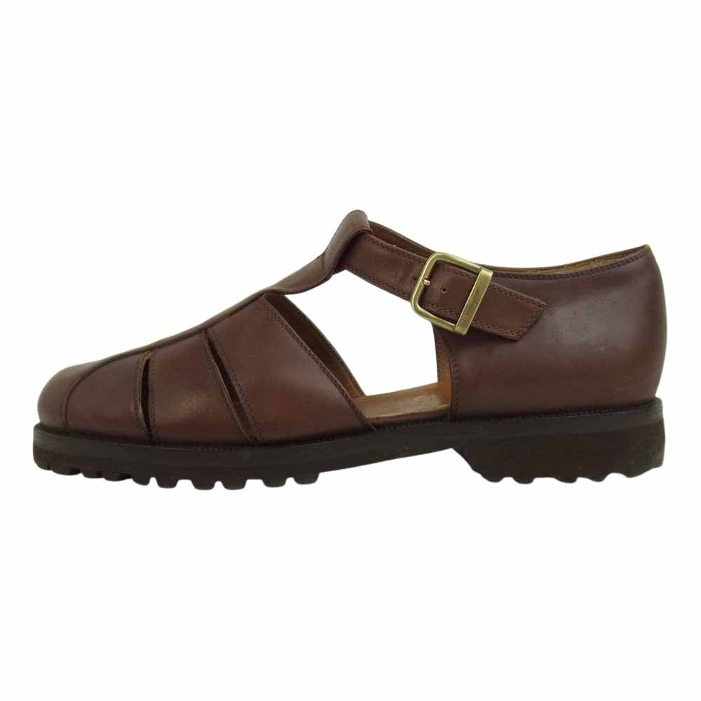 Salvatore Ferragamo サルヴァトーレフェラガモ PLAY プレイ ビブラムソール グルカ サンダル ブラウン系 9 EE【中古】